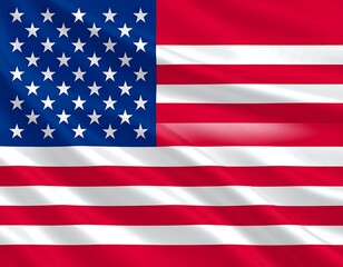 Naklejka premium Waving American flag graphic