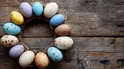 Obraz premium easter eggs in a basket