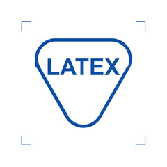 Contains or presence of natural rubber latex, symbol, IVD, ISO, MDR
