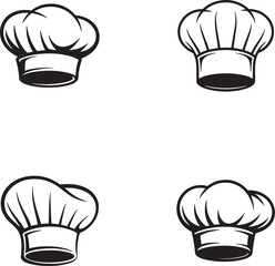 Chef hat with menu icon for restaurant or cafe design