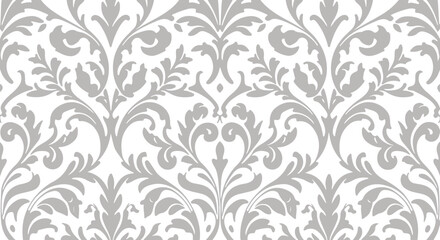Fototapeta premium Ornate Vintage Damask Seamless Pattern