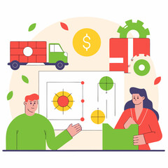 healthy food flat icon