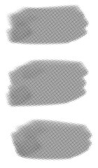 set of black and white banners