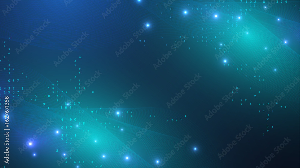 Wall mural global network connection. global business. social network communication. internet technology. vecto