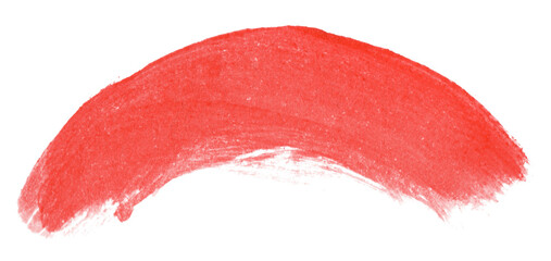 Arched red brushstroke with soft edges and paint variation. Great for decorative borders or...