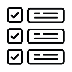 Prioritize Vector outline icon. Eps 10 file