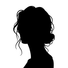 Silhouette of a beautiful woman