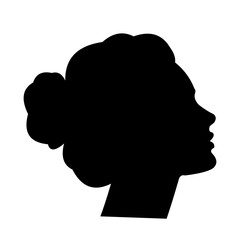 Silhouette of a beautiful woman