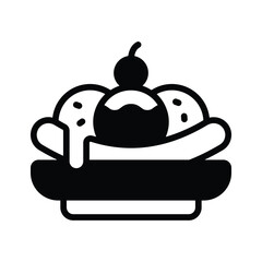 Grab this glyph icon of sweet dessert slice