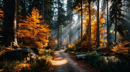 Autumn Forest Path