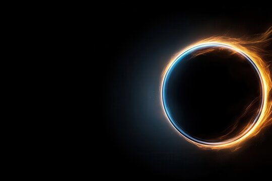 Abstract Energy Ring in Space abstract energy space ring universe circle black hole eclipse light ai