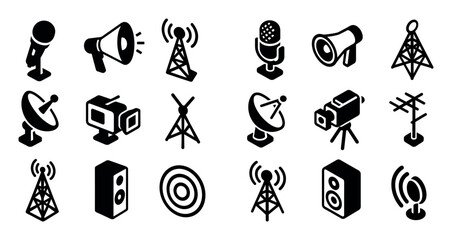 Communication Icons Grid