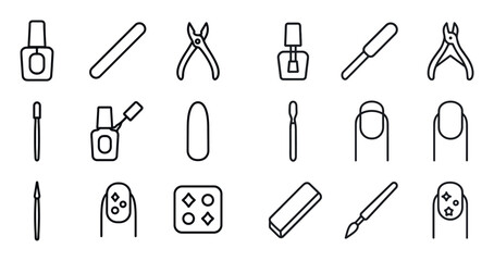 Minimalist Nail Icons