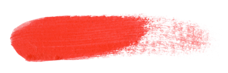 Short red stroke with a tapered, dry brush look.
Adds movement and handmade aesthetic to vector or web designs.  Ideal for adding visual interest and motion to graphic designs.