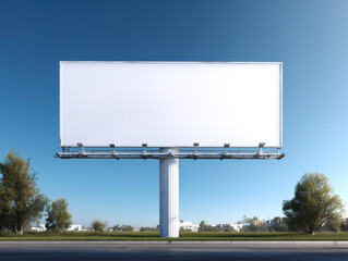 Obraz premium Blank Billboard Mockup, Roadside Advertising