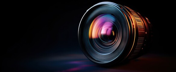 The vibrant lens showcasing the beauty of photography technology and artistry.