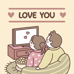 Love You Couple Sticker