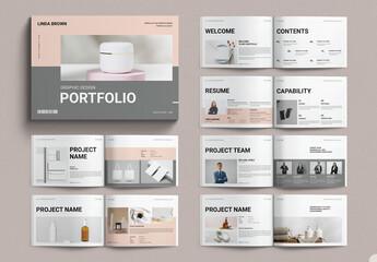Graphic Design Portfolio Template Design Layout Landscape