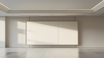Fototapeta premium empty room with white wall