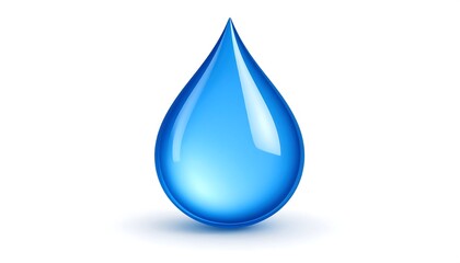 A vibrant blue water droplet (1)