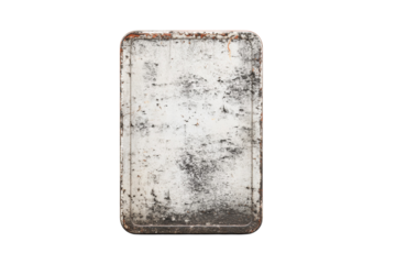 A white square with a black border