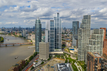 Aerial image of  Vauxhall Skyline with Thames View – Facing Central London © bardhok