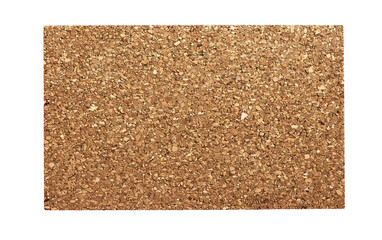 Pinboard with Wooden Frame on white background