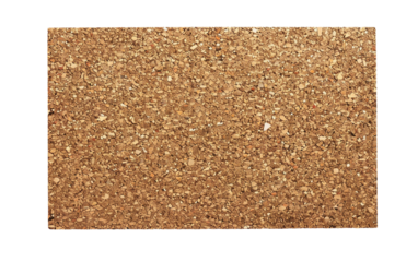 Pinboard with Wooden Frame on white background