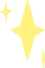 Obraz premium Yellow Diamond Sparkle Cluster – Twinkle Trio Overlay Graphic