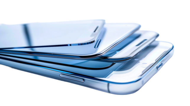 Guard Your Investment: Bundle of Reliable Phone Screen Protectors on white bakground