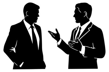 Fototapeta premium Businessmen Conversation, Negotiation, Discussion