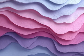 Abstract layered pastel wave pattern