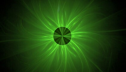 Abstract green radial design
