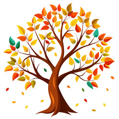 Obraz premium autumn tree vector