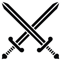 two crossed swords