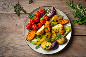 Organic oven roasted vegetables
