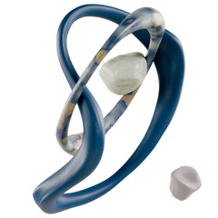 Abstract Fluid Sculpture PNG, Featuring Organic and Dynamic Shapes in Transparent Background