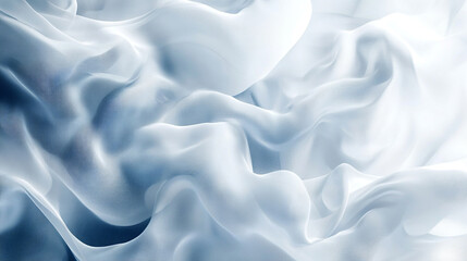 White Textile Waves

