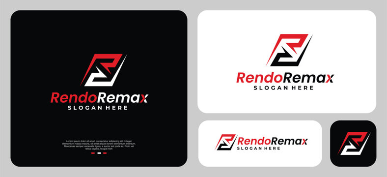 Letters RR logo for sport, personal, startup, or business company