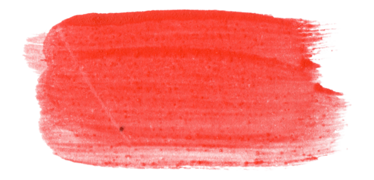 Thick red brushstroke with soft granular fill and rough finish. Useful for bold headings, modern layouts, or handmade labels. The brushstroke appears on a white background,