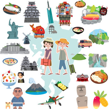 九州の観光スポットやご当地グルメ