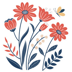 Bees flying in flower