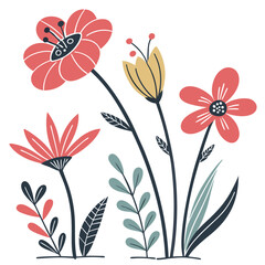 Bees flying in flower