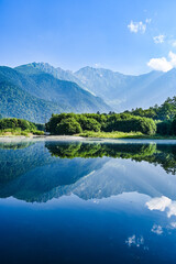 日本の長野県の上高地