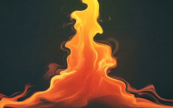 Vibrant orange and yellow abstract flame fire