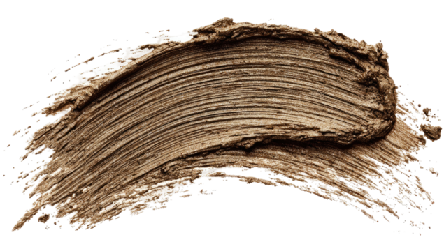 Smear of light brown cosmetic product