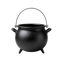 Witch's Cauldron Displays a Classic Black Design, Perfect for Halloween Decorations or Themed Parties, Emphasizing a Mystical Aura in Any Setting