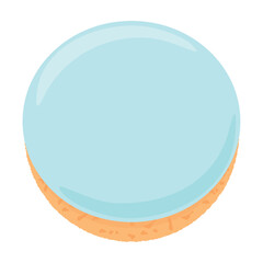 丸いアイシングクッキーのベクターイラスト