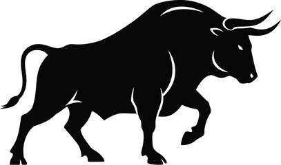 Powerful bull silhouette strength determination