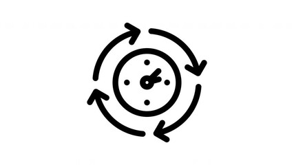 process minimalist line animation